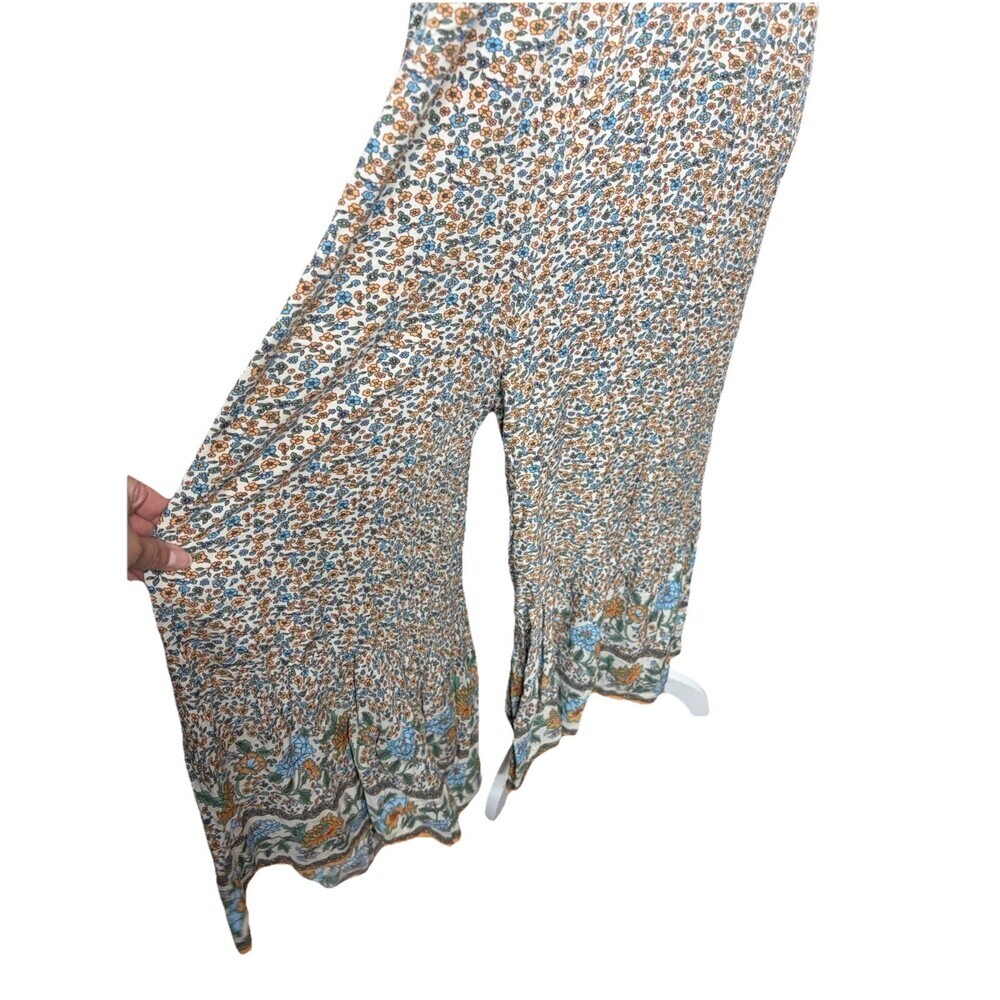 Natural Life Zoe Jumpsuit Wide Leg Size Small tiny flower print Adjustable - Picture 5 of 5
